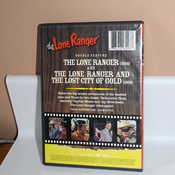 🍁5/$25🎃 The Lone ranger Movie Double feature DVD - Picture 2 of 2